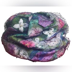 Vintage Amy New York Floral Beehive Hat MCM